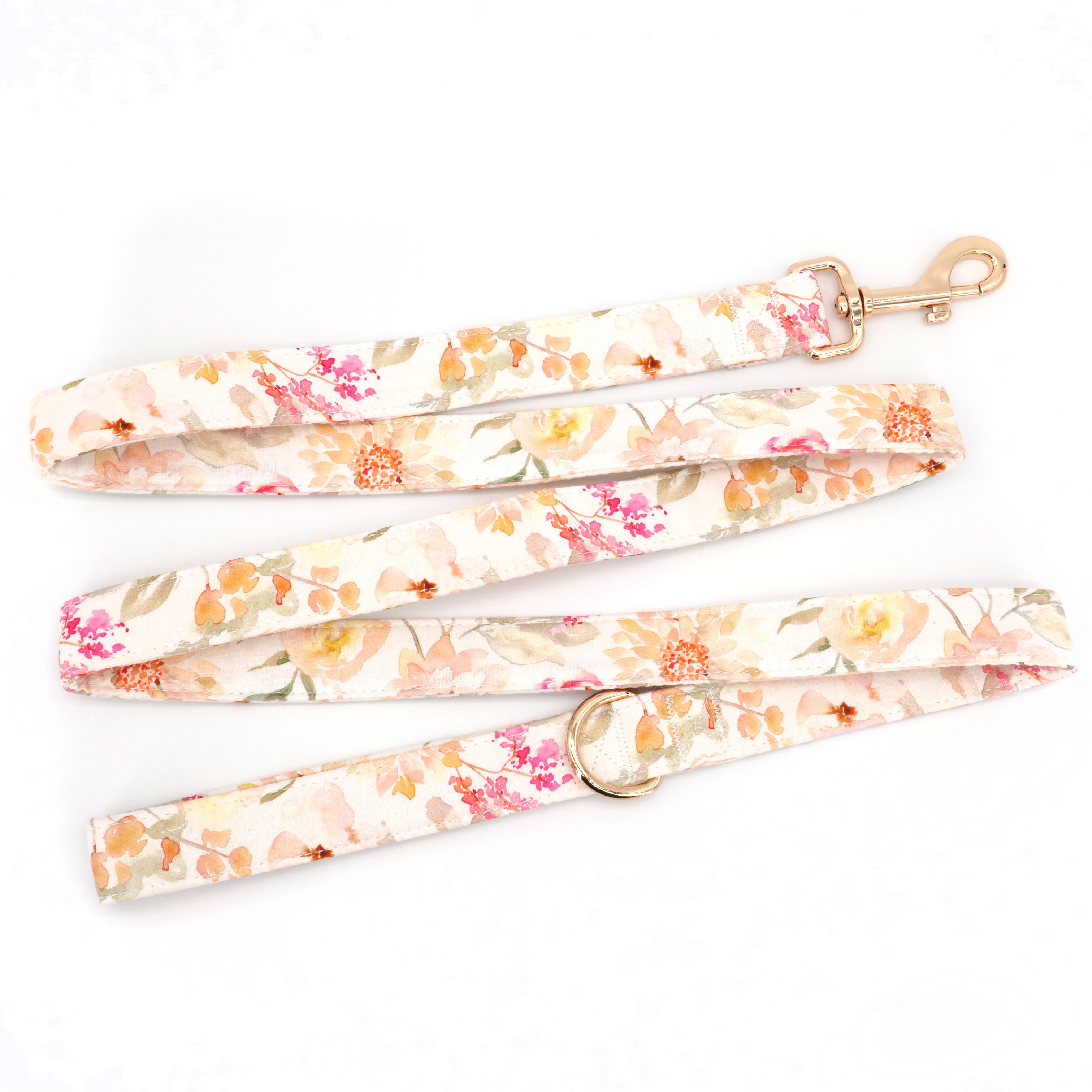 Floral Elite: Personalized Collar And Leash