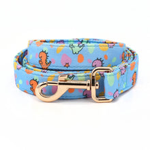 Funny Dinosaurs: Personalized Collar Bow with Matching Leash - CurliTail