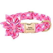 Multidesign Flower Dog Collar: Personalized Accessory in multiple colors - CurliTail