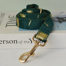 Sparkle With Green: Personalized Pet Flower Collar And Leash - CurliTail