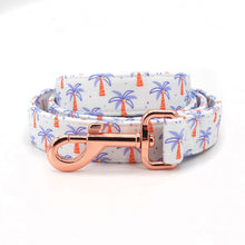 Coconut Trees:  Personalized Pet Collars With Leashes - CurliTail