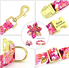 Personalized Dog ID Collars Wedding dog collars 2021 designer dog collars floral dog collars bow dog collars CurliTail