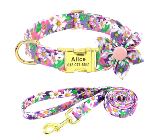 Fashion Designer dog collar handmade adjustable buckle 5/8"wide or  leash fashion