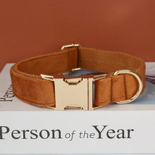 Blissfull Brown Shades: Personalized Flower Collar and Leash Set - CurliTail