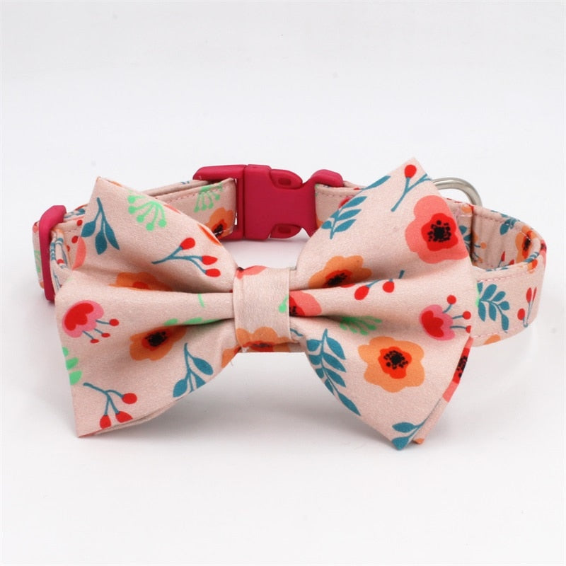 Floral Season: Personalized Collars And Leashes