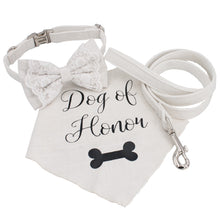 Free Engraving | Wedding Dog Collar Bow Tie with matching bandana for Dog&Cat Collar Pet Accessories - CurliTail