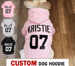 Custom Dog Hoodies | Sweat Shirts | Large Dog Clothes Personalized