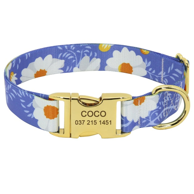 Magic In Florals | Personalized Dog ID Collars - CurliTail