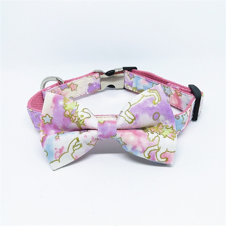 Unicorn Splashes Personalized Collar And Leash Set