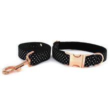 Personalized Polka Dots Pet Collar And Leash - CurliTail