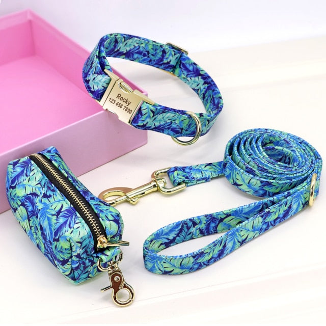 Fascinating Florals: Collars And Leashes | Personalized - CurliTail