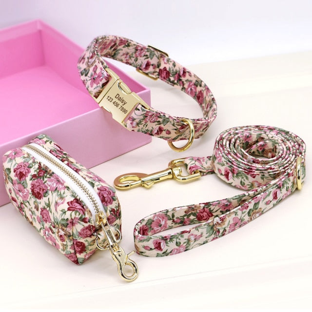 Fascinating Florals: Collars And Leashes | Personalized
