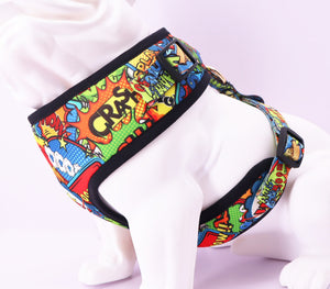 Crash Design Dog Harness Leash and Poop Bag Set