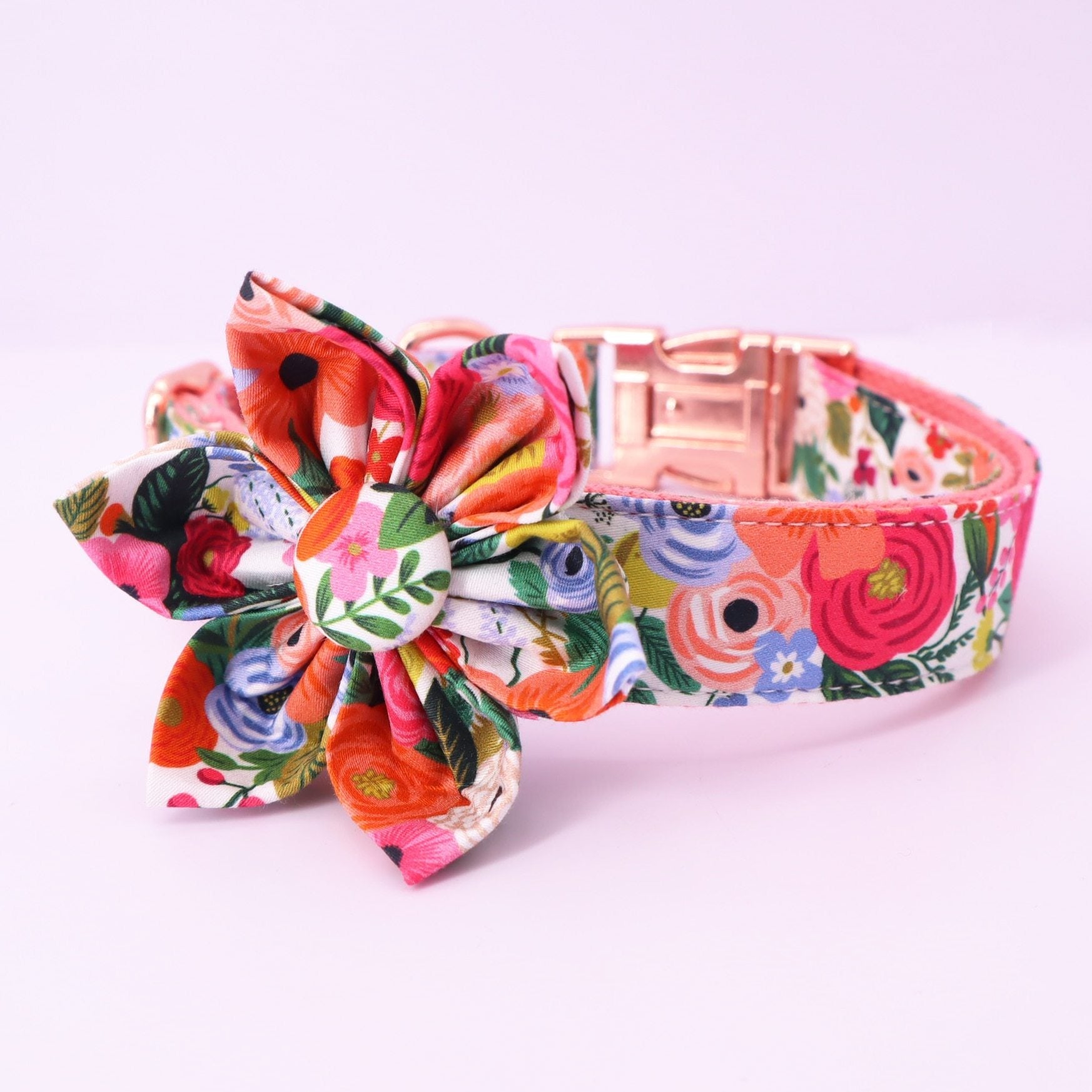 Magical Florals Flower Collar And LeashSet: Personalized