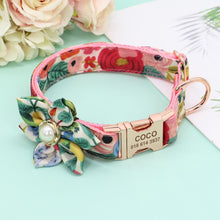 Designer Florals: Personalized Dogs Flower Collars - CurliTail