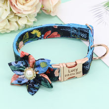 Designer Florals: Personalized Dogs Flower Collars - CurliTail
