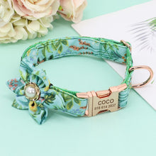 Designer Florals: Personalized Dogs Flower Collars - CurliTail
