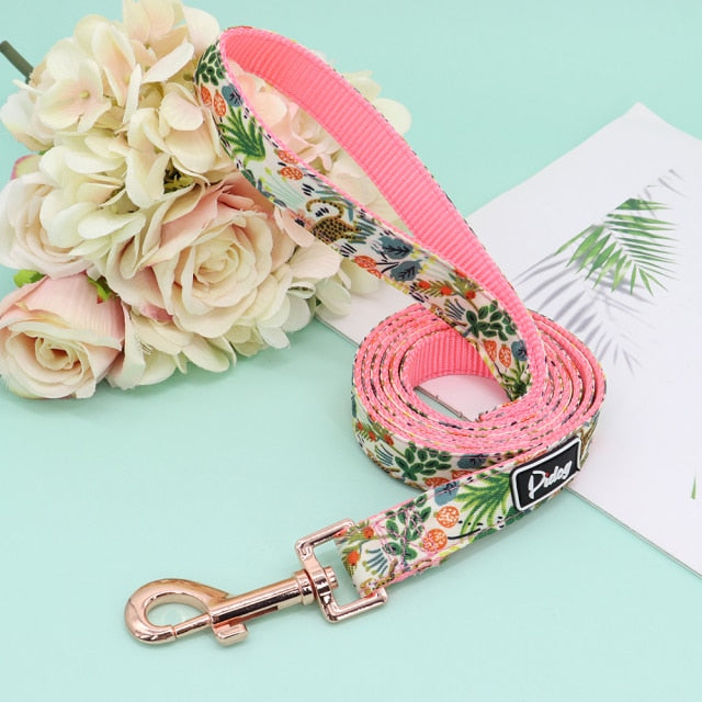 Designer Florals: Personalized Dogs Flower Collars