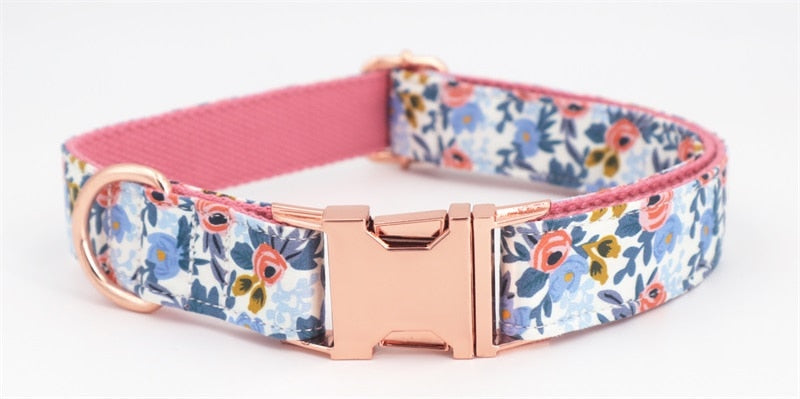 Valentine's Love: Personalized Flower Collar And Leash