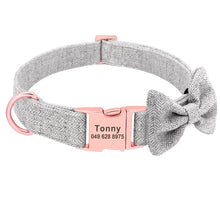 Classy Bow And Leash Set: Personalized Collar And Leash - CurliTail