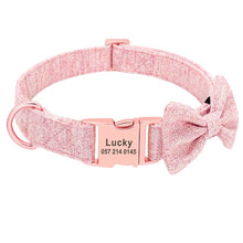 Classy Bow And Leash Set: Personalized Collar And Leash - CurliTail