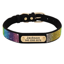 Rhinestone Pet Collars | Small Dog ID Collars |Personalized - CurliTail