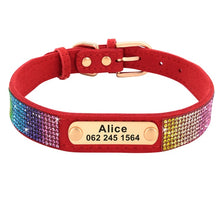Rhinestone Pet Collars | Small Dog ID Collars |Personalized - CurliTail