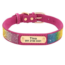 Rhinestone Pet Collars | Small Dog ID Collars |Personalized - CurliTail