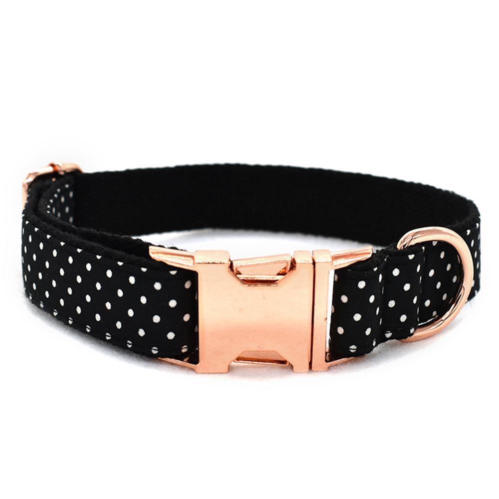 Personalized Polka Dots Pet Collar And Leash