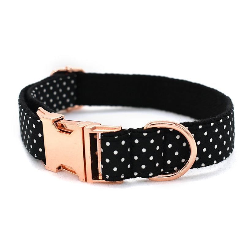 Personalized Polka Dots Pet Collar And Leash