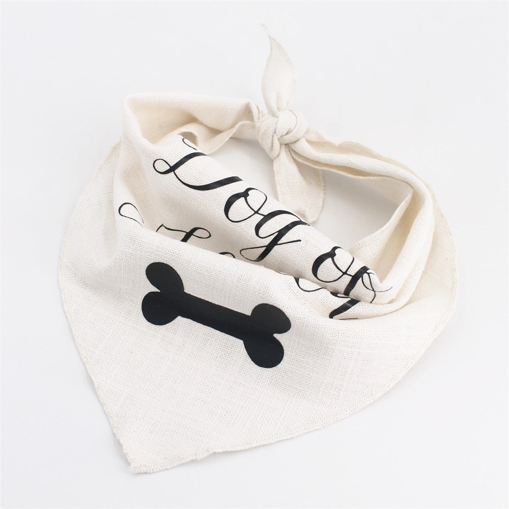 Free Engraving | Wedding Dog Collar Bow Tie with matching bandana for Dog&Cat Collar Pet Accessories