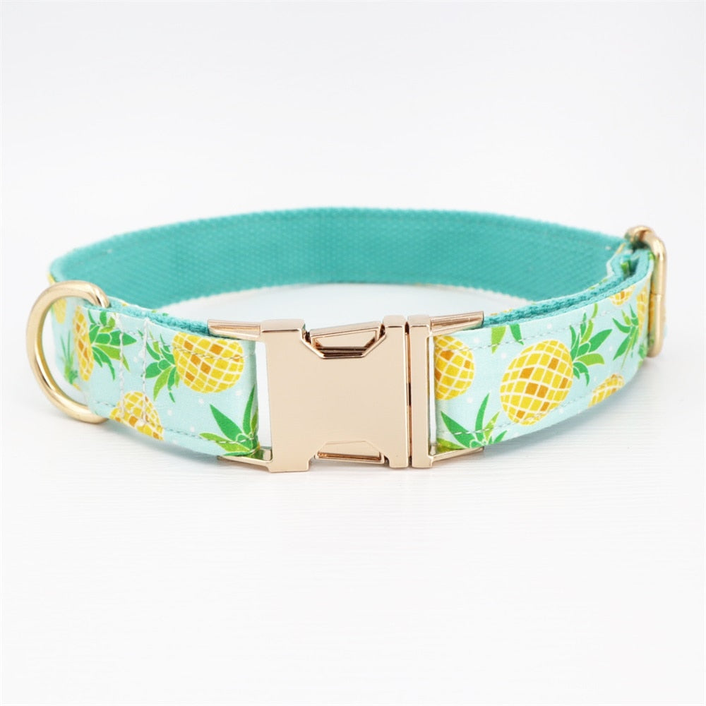 Pineapple Showers: Personalized Collars And Leashes