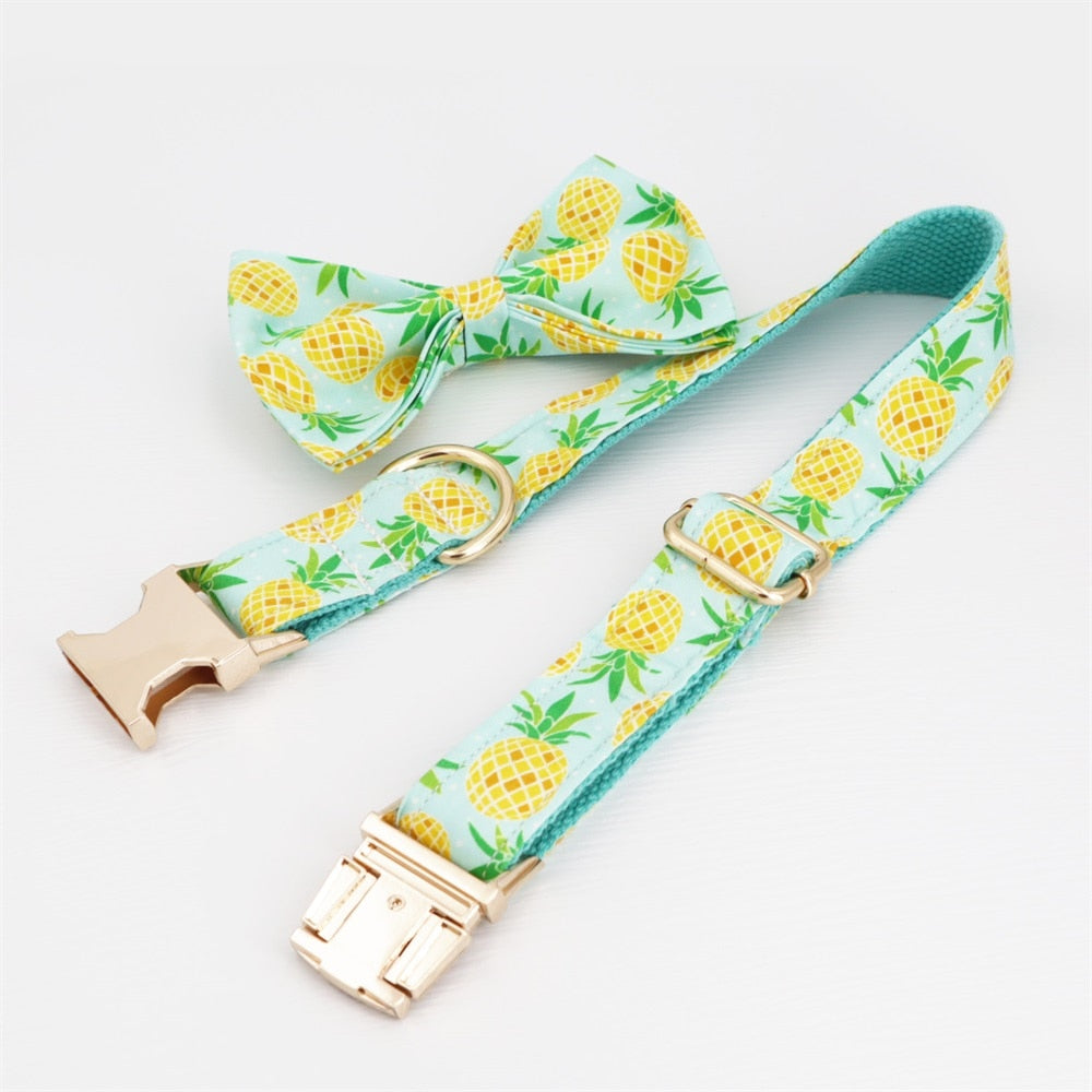 Pineapple Showers: Personalized Collars And Leashes - CurliTail
