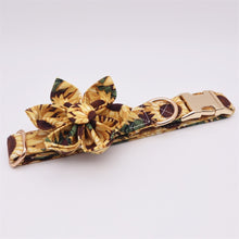 Sunflower Dog Collar Bow Tie , Metal Buckle. Personalized Pet Accessories for your pets. - CurliTail