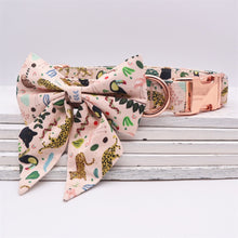 Jungle Print Laser Engraved Girly Collar And Leash Set: Personalized - CurliTail