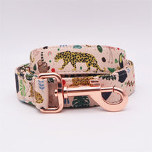 Jungle Print Laser Engraved: Personalized Collar, Leash, Harness - CurliTail