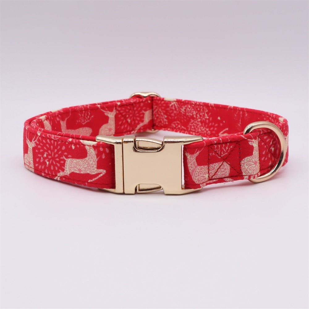 Christmas Elk: Personalized Collars And Leashes