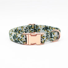 Summer Greens: Personalized Bow Collar And Leash Set - CurliTail