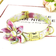 Bubbles And Flowers Personalized Flower Collars - CurliTail
