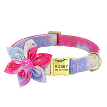 Bubbles And Flowers Personalized Flower Collars - CurliTail