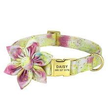 Bubbles And Flowers Personalized Flower Collars - CurliTail
