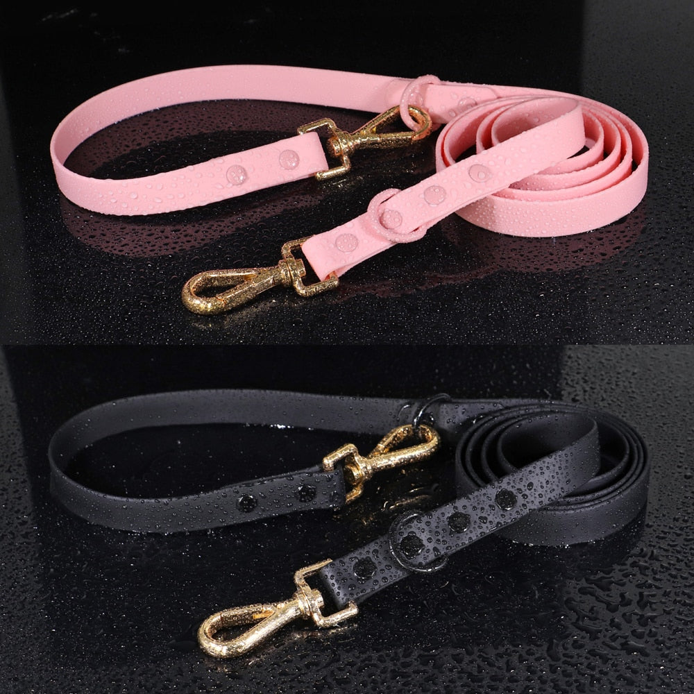 Elegant Waterproof Personalized Collars And Leashes