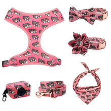 Red WOW/MOM Bow Collar | Personalized Collar And Leash - CurliTail
