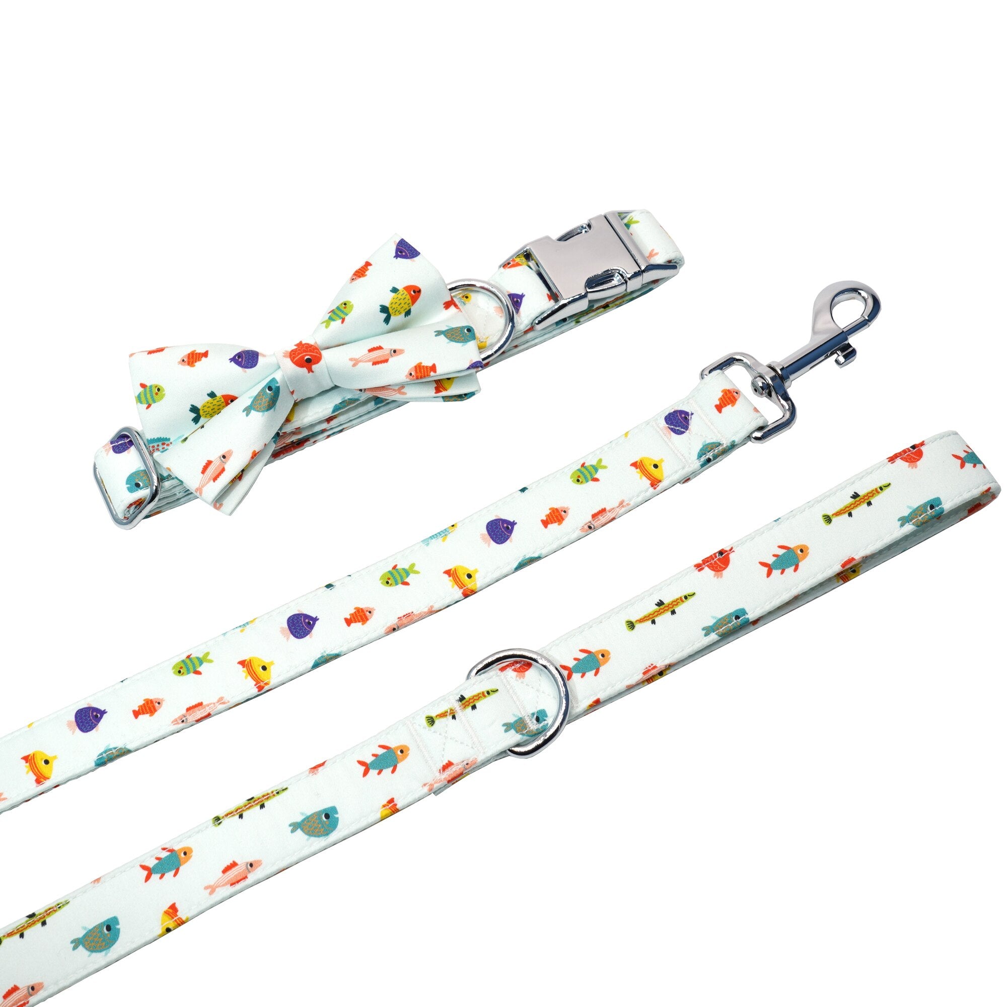 Sushi Fish Bow Collar and Leash Set | Personalized