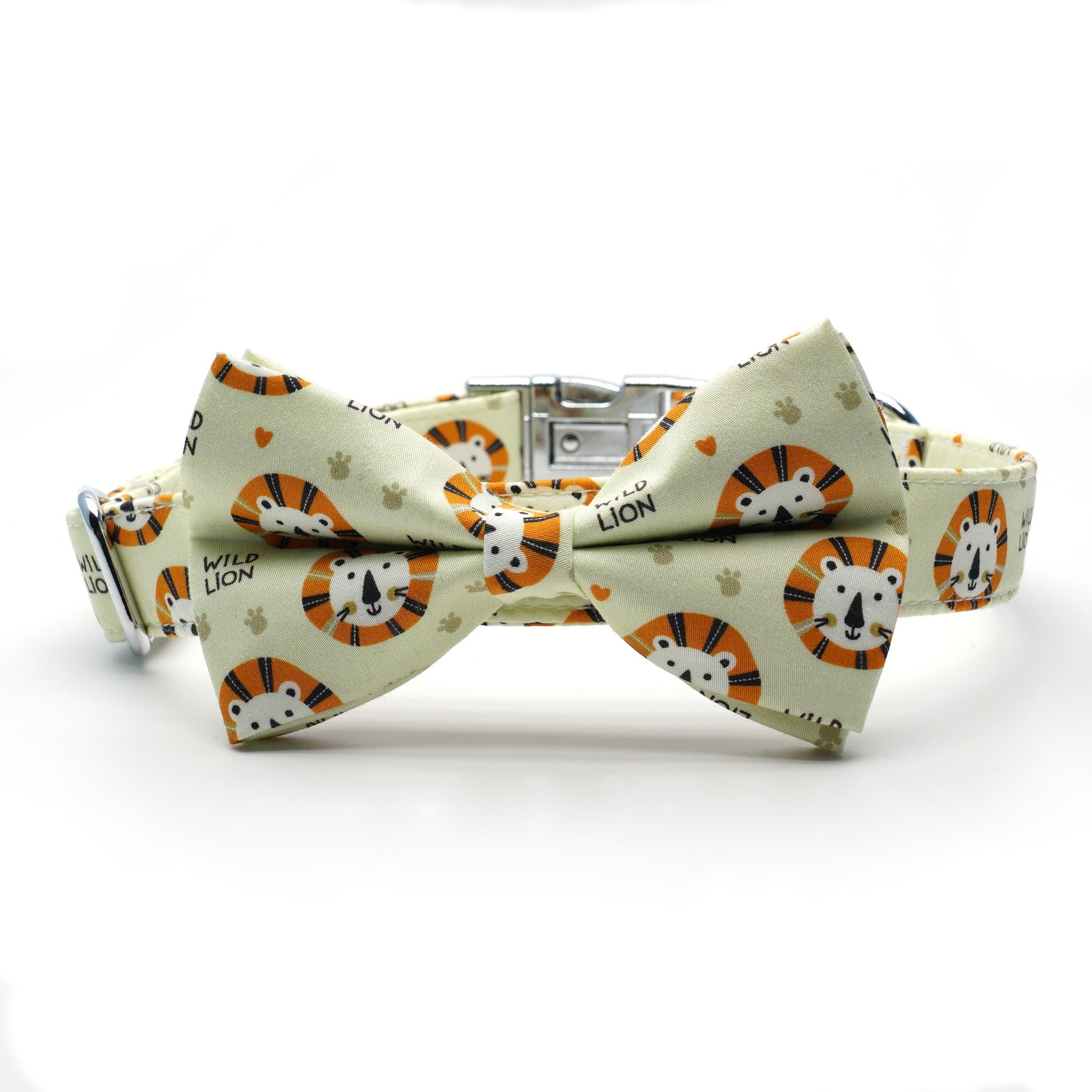 Cute Lion Dog Bow Collar Harness Leash | Personalized