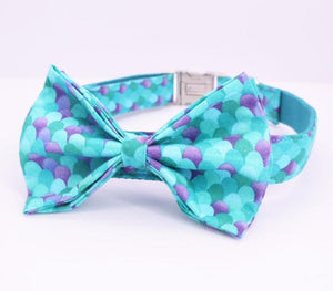 Mermaid Trends Bow Collar| And Leash Personalized