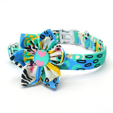 Magic Green Flower Dog Collar | Personalized Collar And Leash - CurliTail