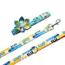 Magic Green Flower Dog Collar | Personalized Collar And Leash - CurliTail