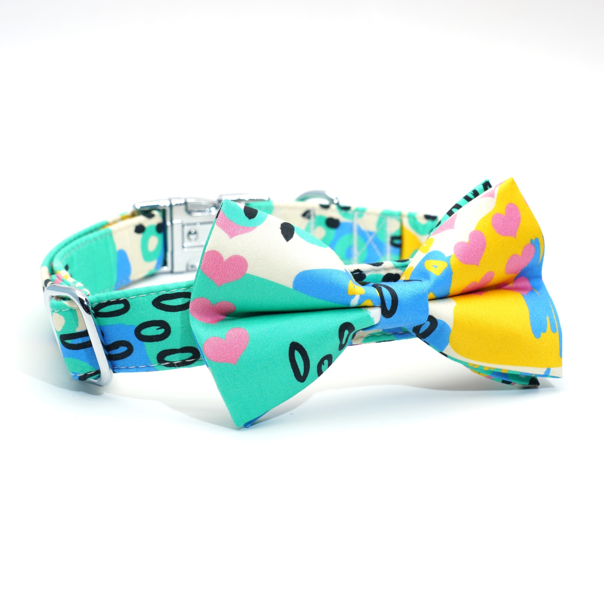 Magic Green Bow Dog Collar | Personalized Collar And Leash