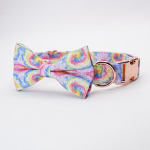 Tie-Dye Bow Collar and Leash Set | Personalized - CurliTail